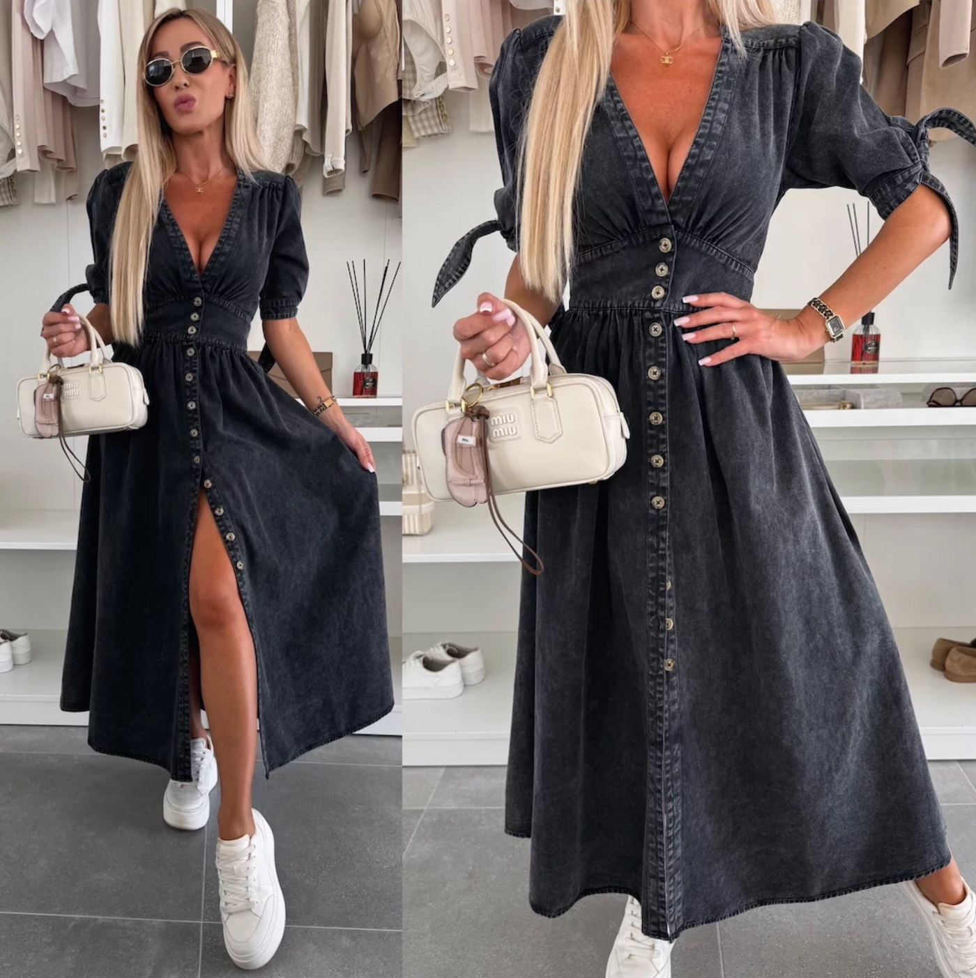 Ivanka - Genialna dżinsowa sukienka
